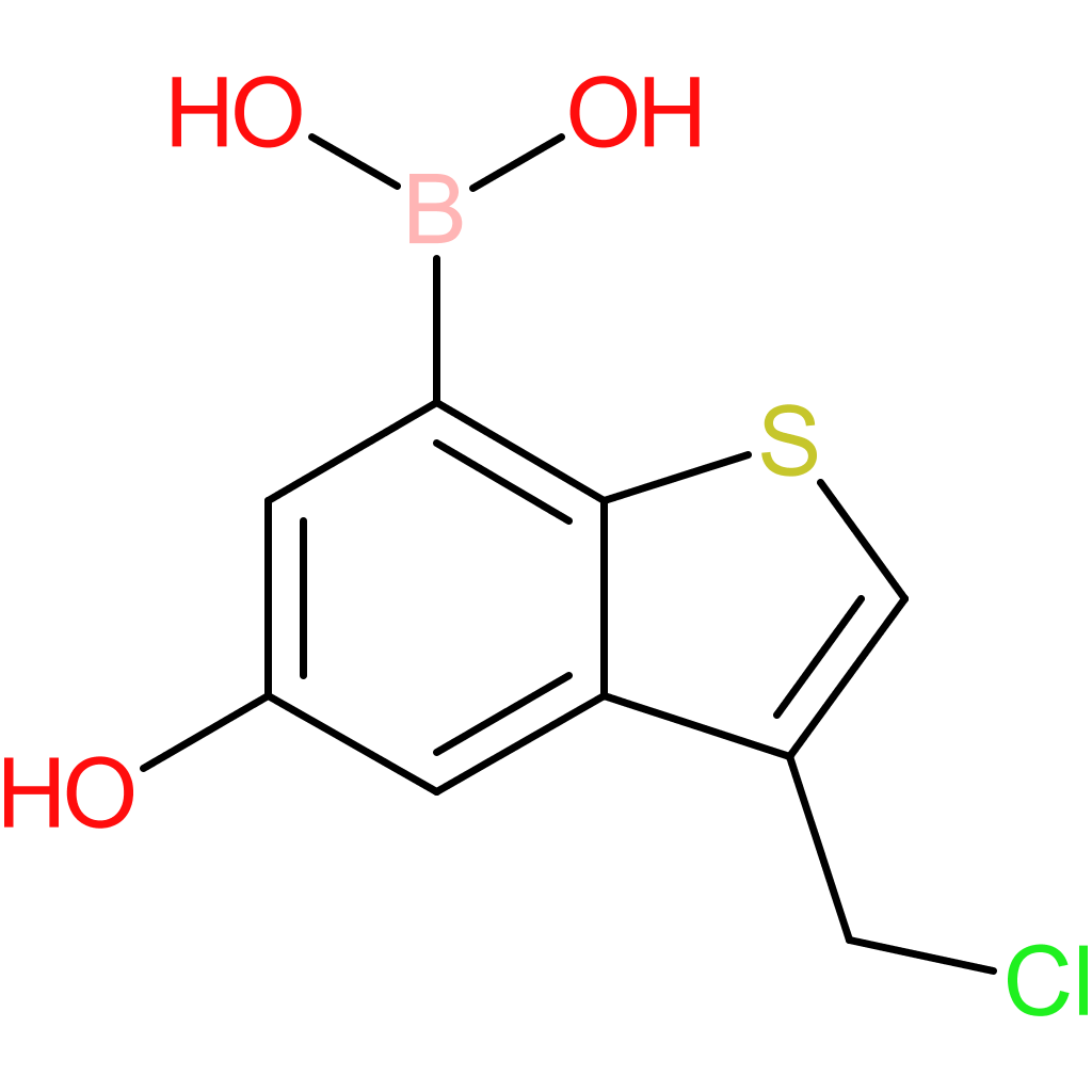 3-(chloromethyl)-5-hydroxybenzothiophene-7-boronic acid