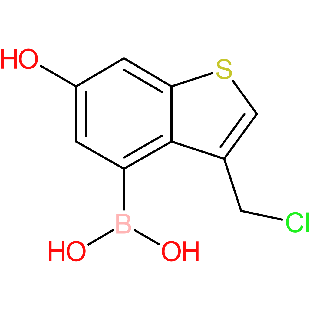 3-(chloromethyl)-6-hydroxybenzothiophene-4-boronic acid