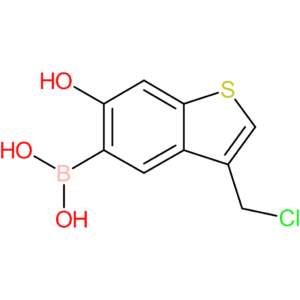3-(chloromethyl)-6-hydroxybenzothiophene-5-boronic acid