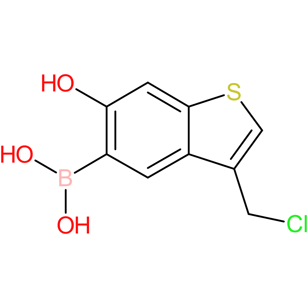 3-(chloromethyl)-6-hydroxybenzothiophene-5-boronic acid