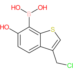 3-(chloromethyl)-6-hydroxybenzothiophene-7-boronic acid