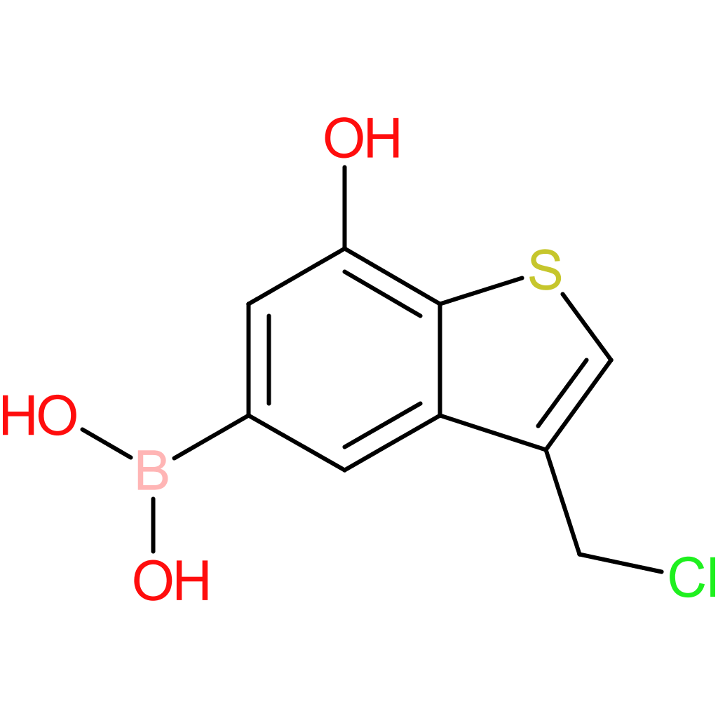 3-(chloromethyl)-7-hydroxybenzothiophene-5-boronic acid