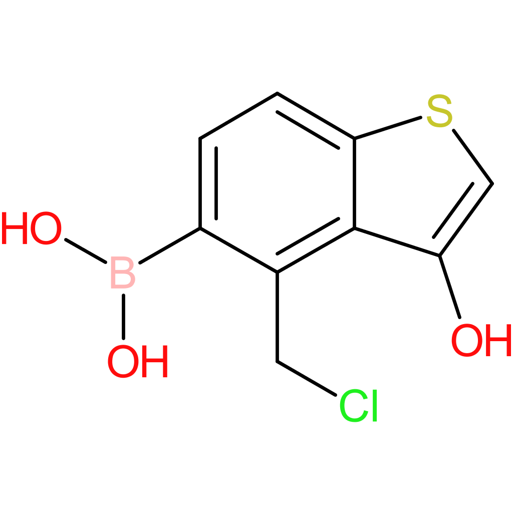4-(chloromethyl)-3-hydroxybenzothiophene-5-boronic acid