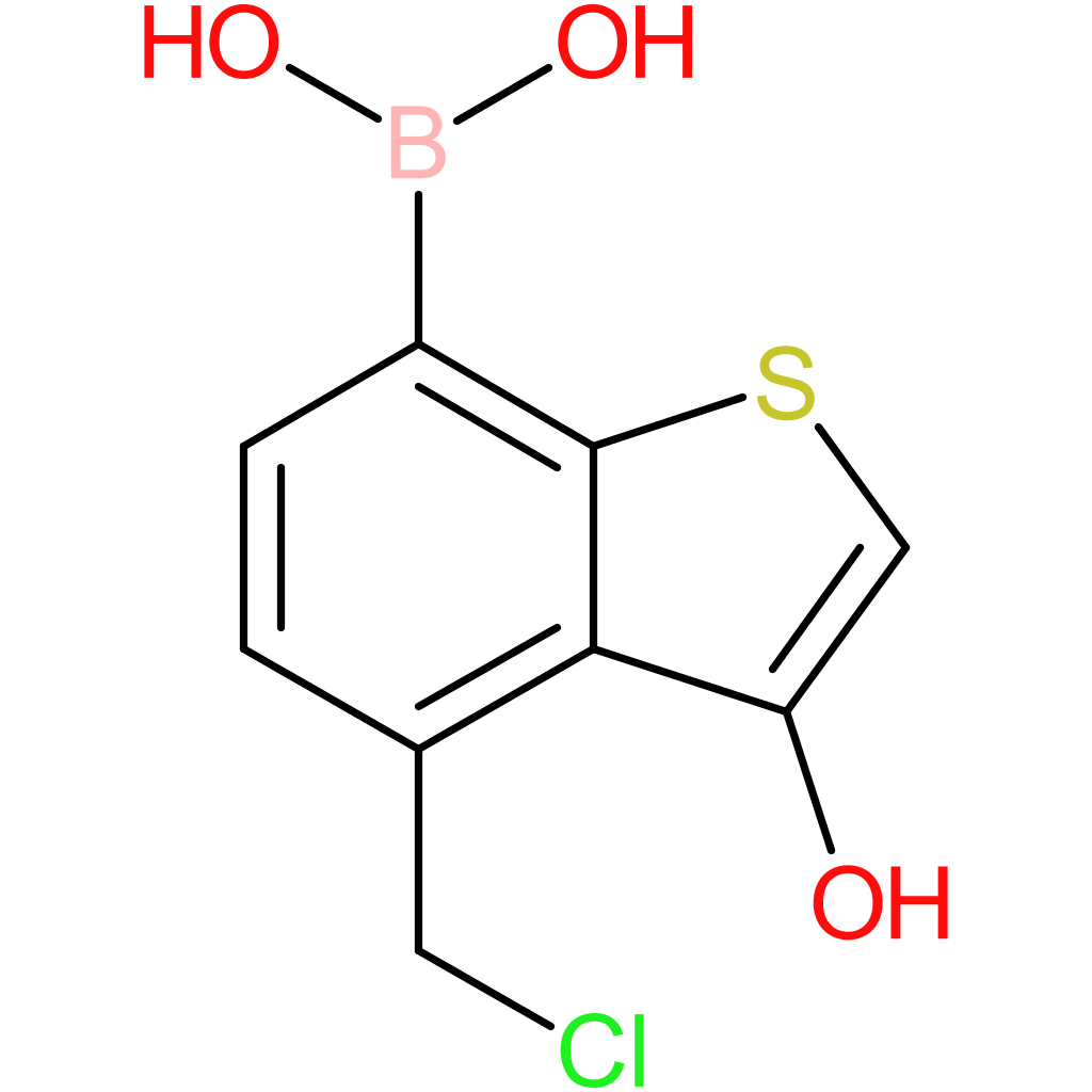 4-(chloromethyl)-3-hydroxybenzothiophene-7-boronic acid