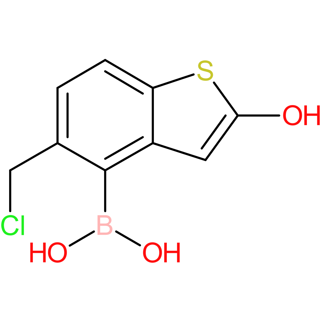5-(chloromethyl)-2-hydroxybenzothiophene-4-boronic acid