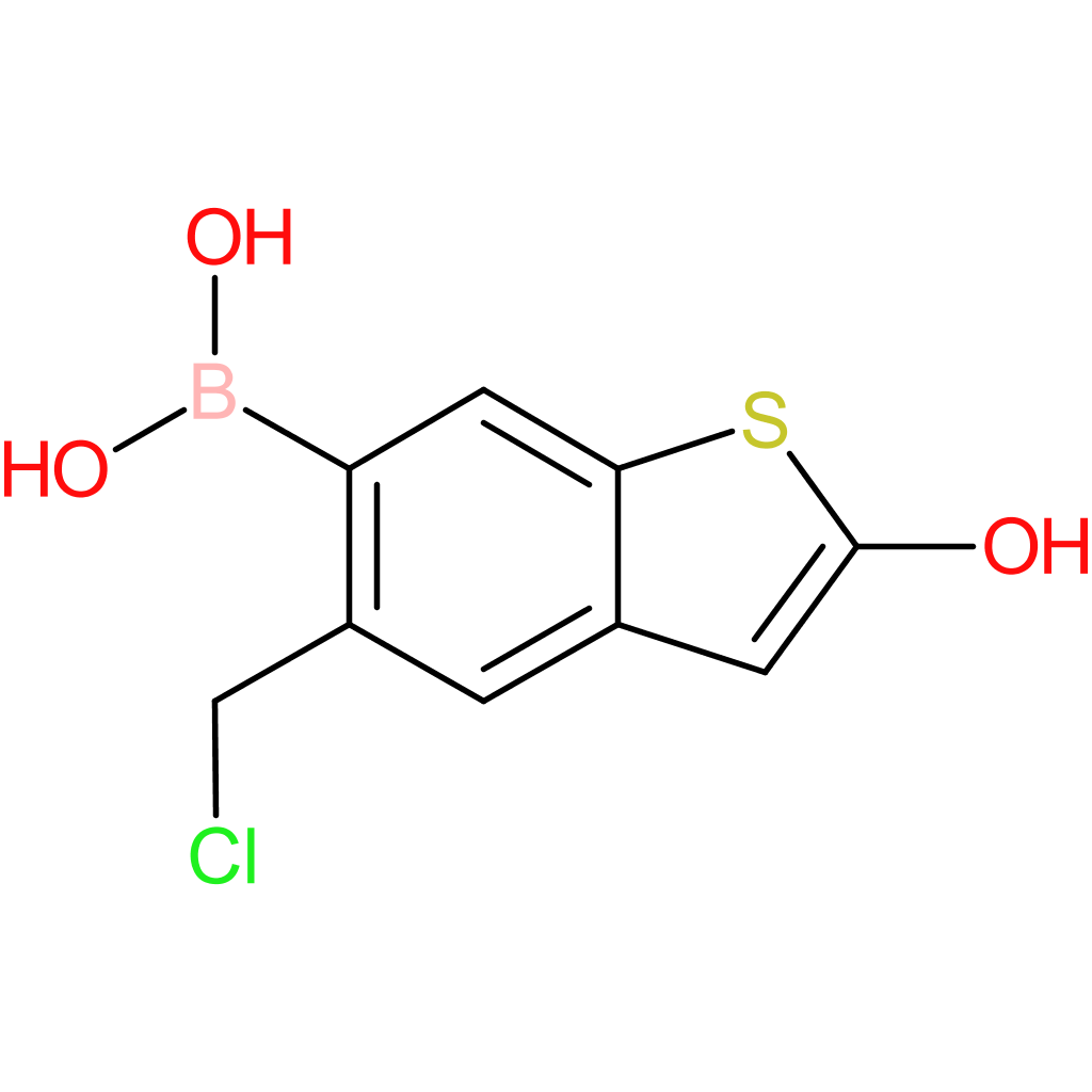 5-(chloromethyl)-2-hydroxybenzothiophene-6-boronic acid