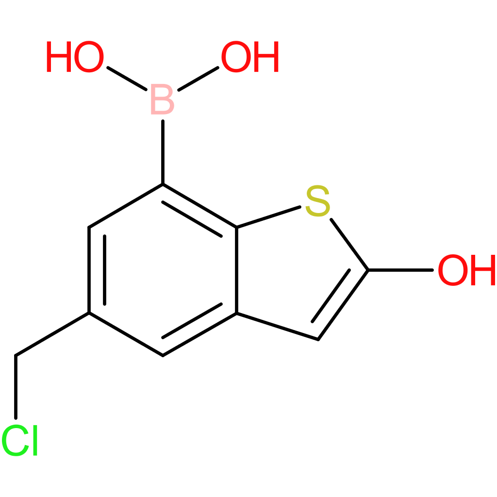 5-(chloromethyl)-2-hydroxybenzothiophene-7-boronic acid