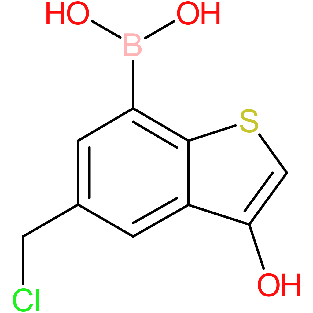 5-(chloromethyl)-3-hydroxybenzothiophene-7-boronic acid