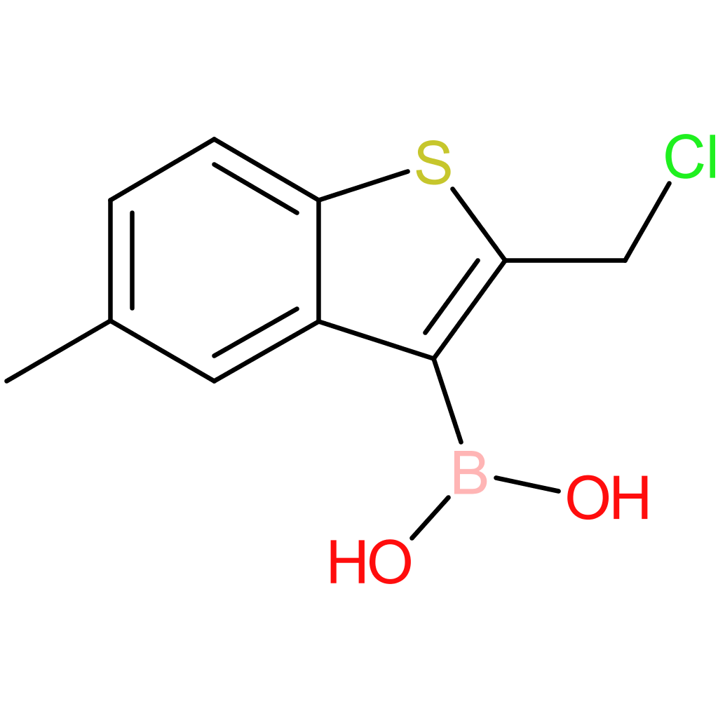 2-(chloromethyl)-5-methylbenzothiophene-3-boronic acid