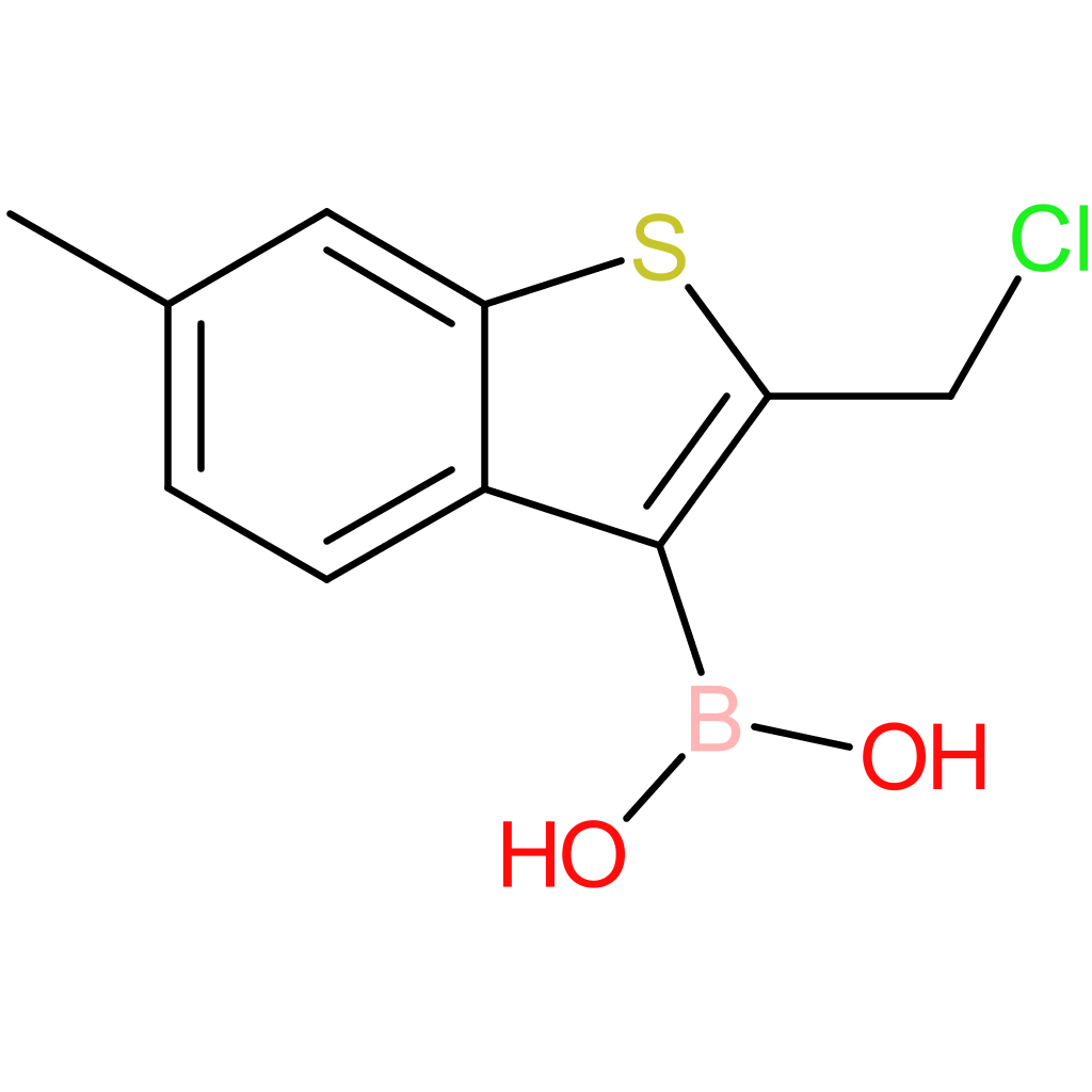 2-(chloromethyl)-6-methylbenzothiophene-3-boronic acid
