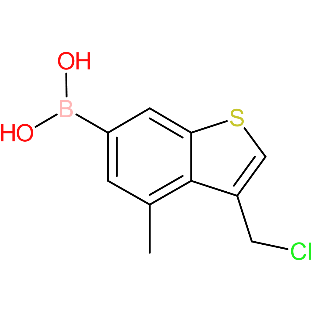 3-(chloromethyl)-4-methylbenzothiophene-6-boronic acid