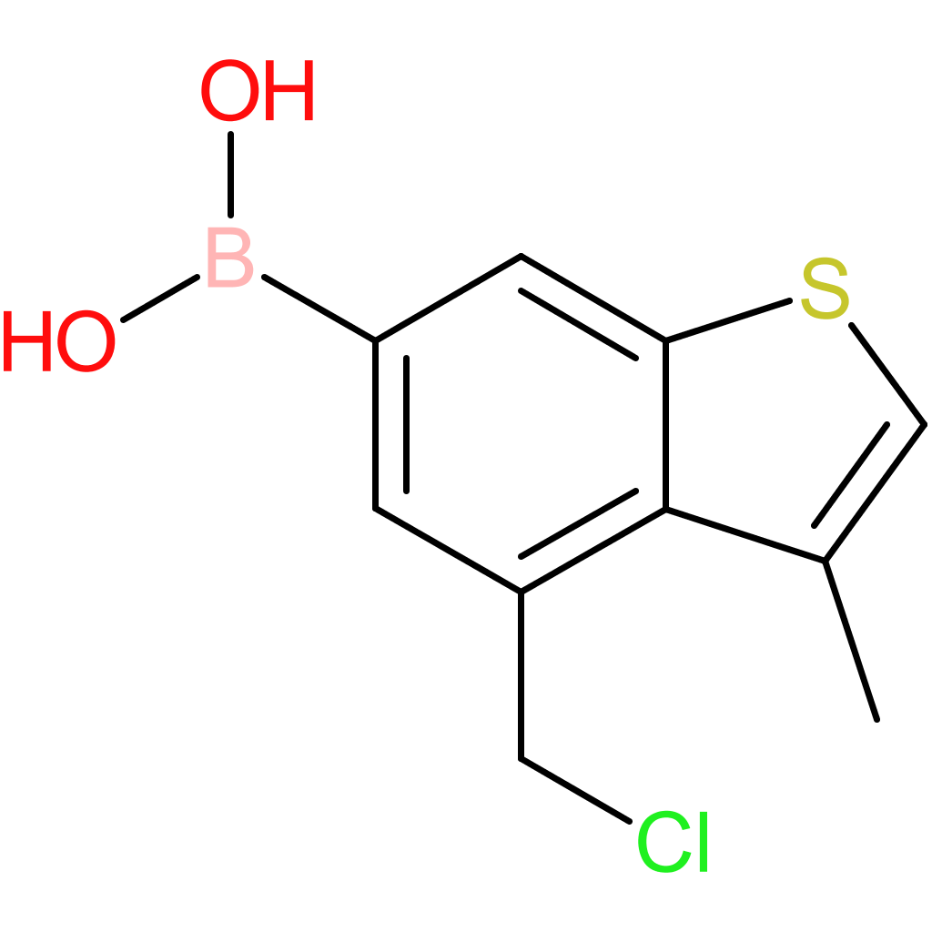 4-(chloromethyl)-3-methylbenzothiophene-6-boronic acid