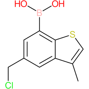 5-(chloromethyl)-3-methylbenzothiophene-7-boronic acid