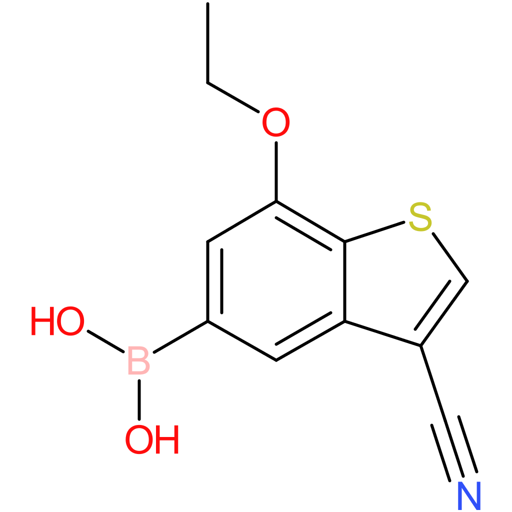 3-cyano-7-ethoxybenzothiophene-5-boronic acid