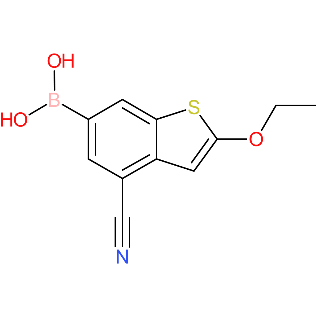 4-cyano-2-ethoxybenzothiophene-6-boronic acid