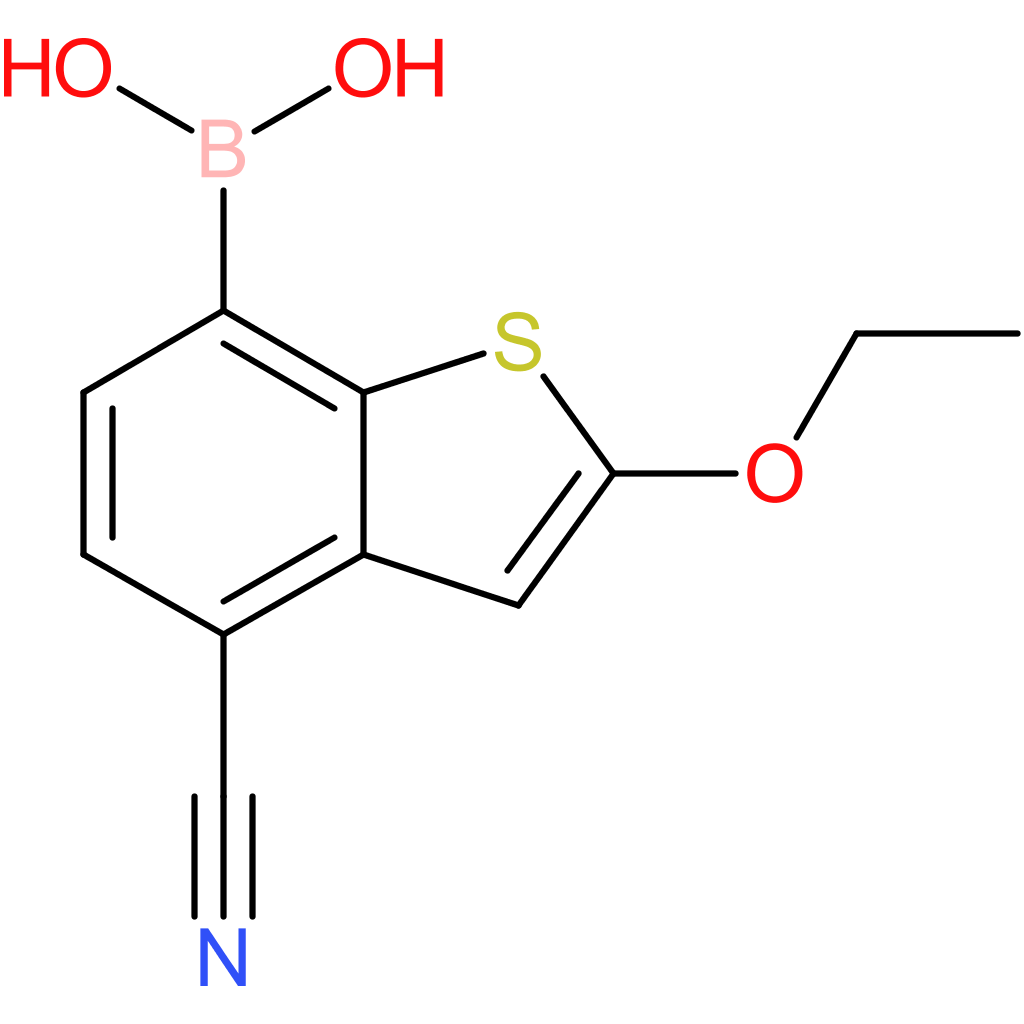 4-cyano-2-ethoxybenzothiophene-7-boronic acid