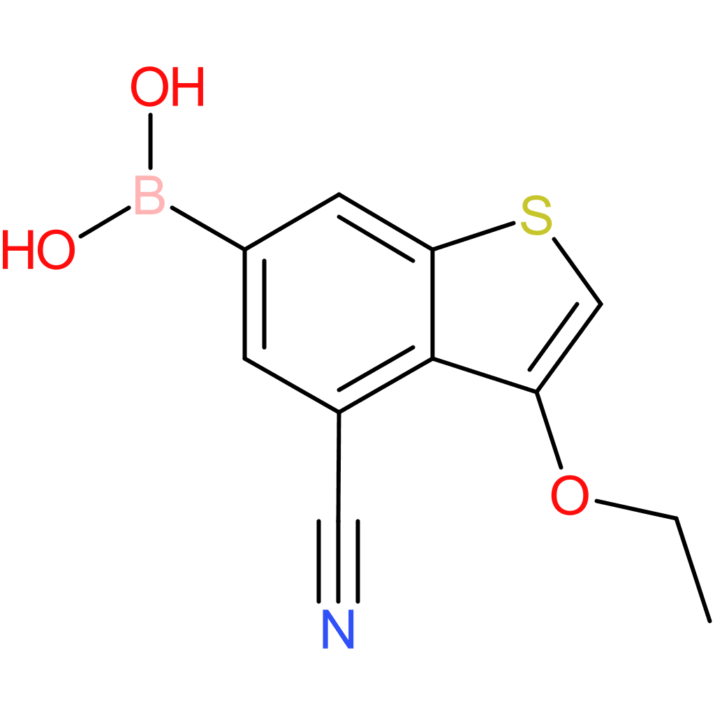 4-cyano-3-ethoxybenzothiophene-6-boronic acid