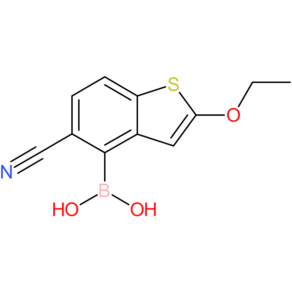 5-cyano-2-ethoxybenzothiophene-4-boronic acid