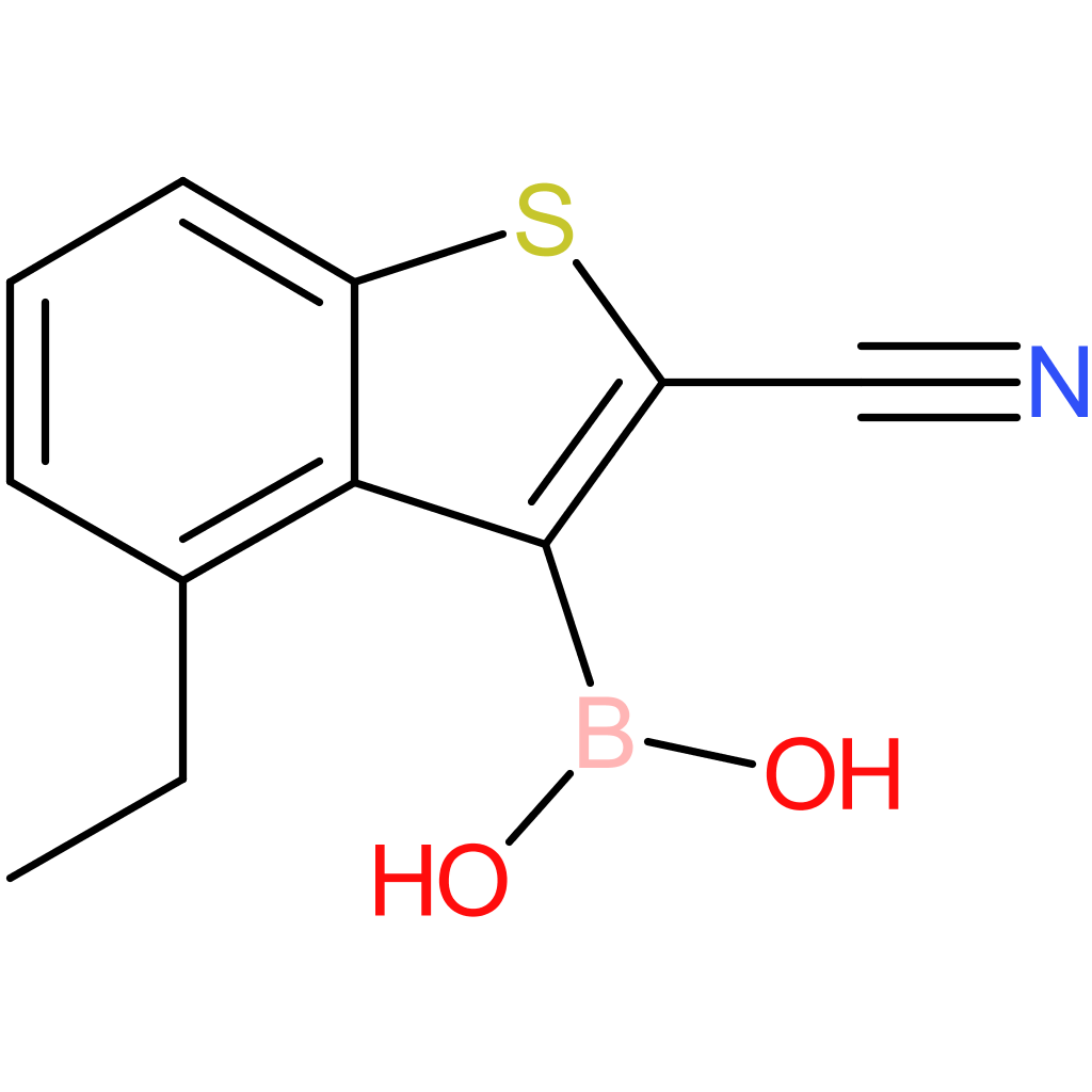 2-cyano-4-ethylbenzothiophene-3-boronic acid