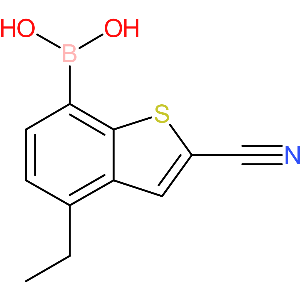 2-cyano-4-ethylbenzothiophene-7-boronic acid