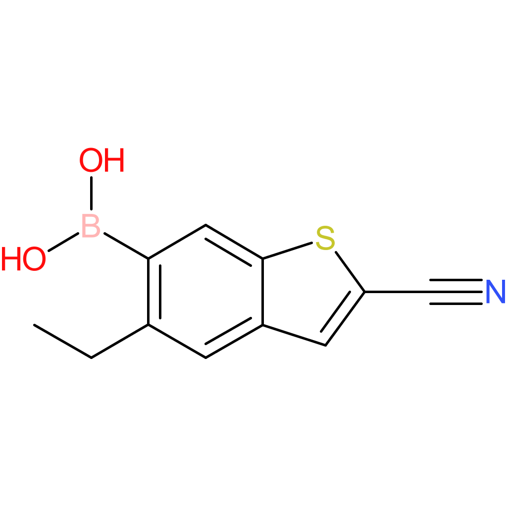2-cyano-5-ethylbenzothiophene-6-boronic acid