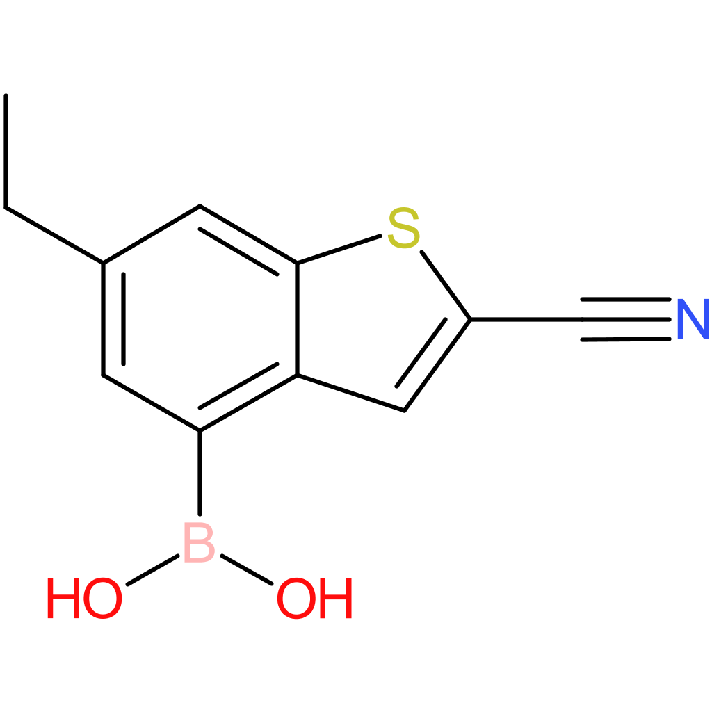 2-cyano-6-ethylbenzothiophene-4-boronic acid