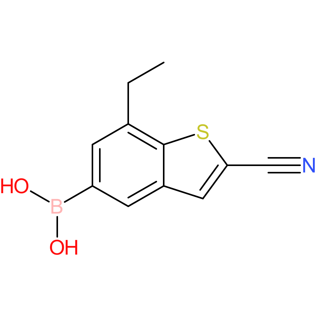 2-cyano-7-ethylbenzothiophene-5-boronic acid