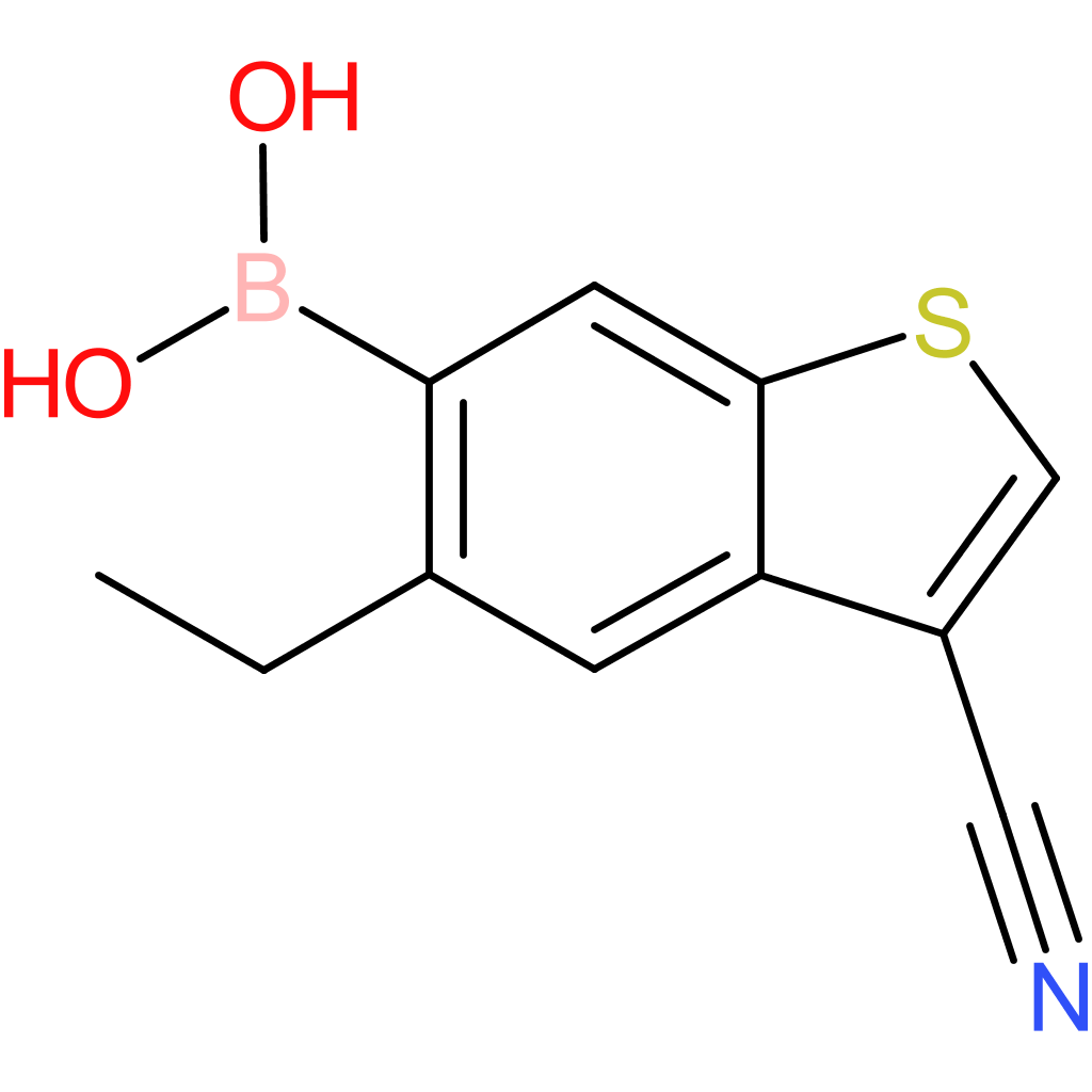 3-cyano-5-ethylbenzothiophene-6-boronic acid