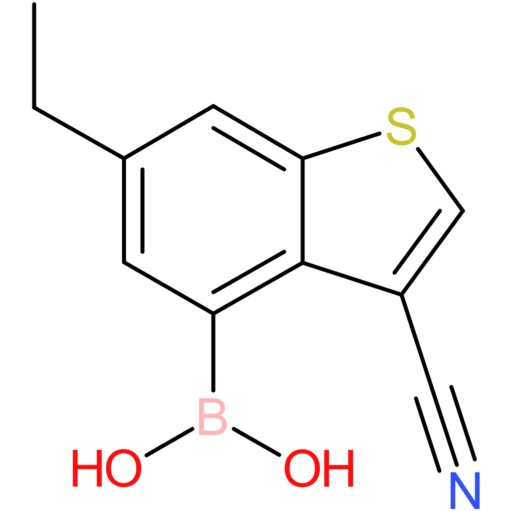 3-cyano-6-ethylbenzothiophene-4-boronic acid
