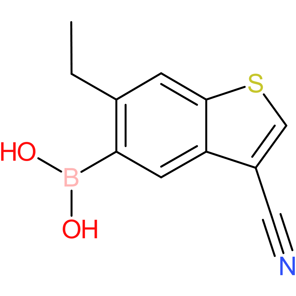 3-cyano-6-ethylbenzothiophene-5-boronic acid