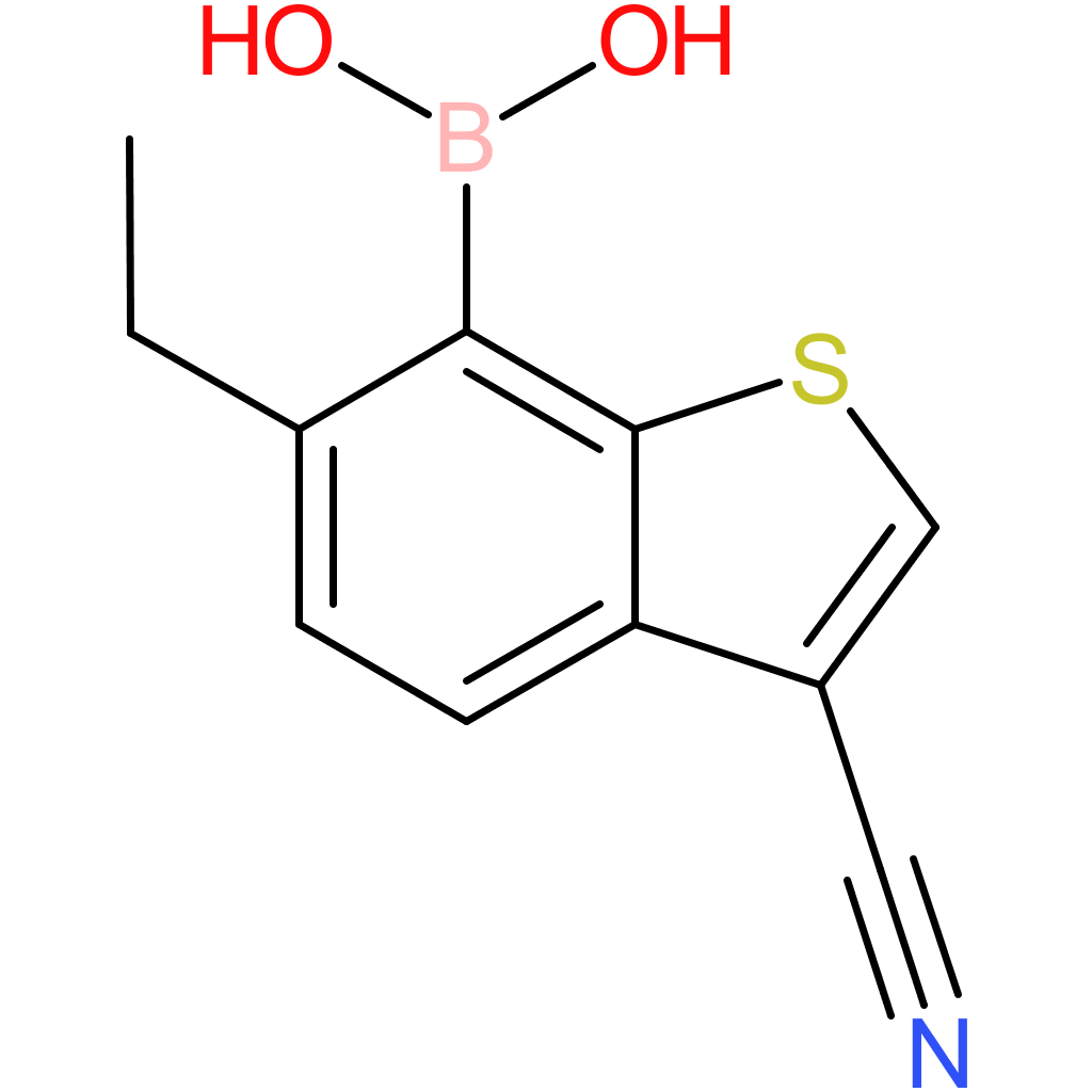 3-cyano-6-ethylbenzothiophene-7-boronic acid