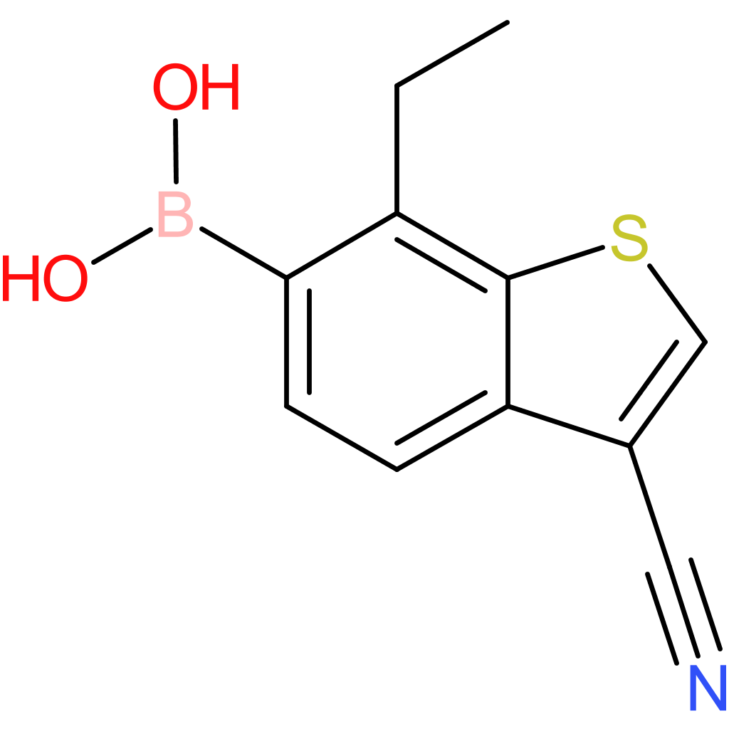 3-cyano-7-ethylbenzothiophene-6-boronic acid