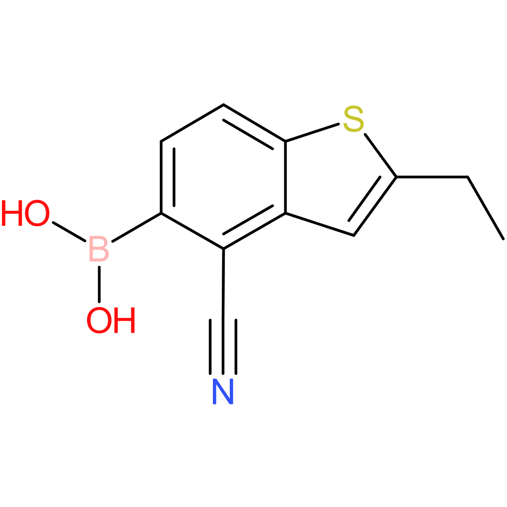 4-cyano-2-ethylbenzothiophene-5-boronic acid