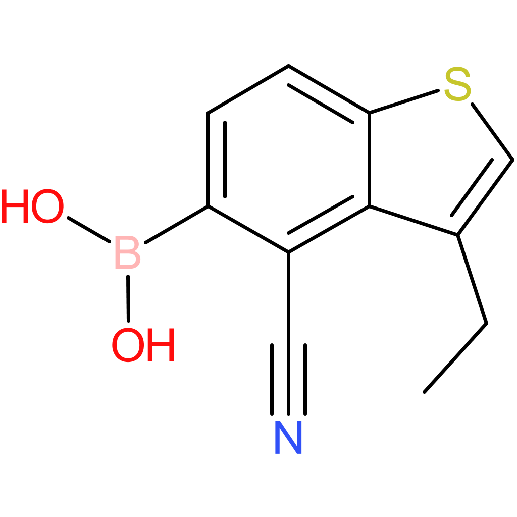 4-cyano-3-ethylbenzothiophene-5-boronic acid