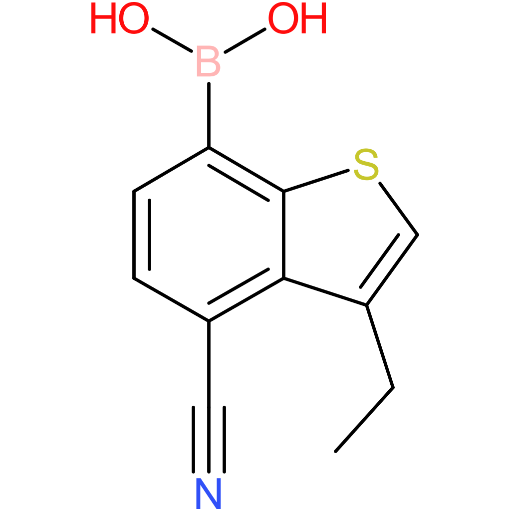4-cyano-3-ethylbenzothiophene-7-boronic acid