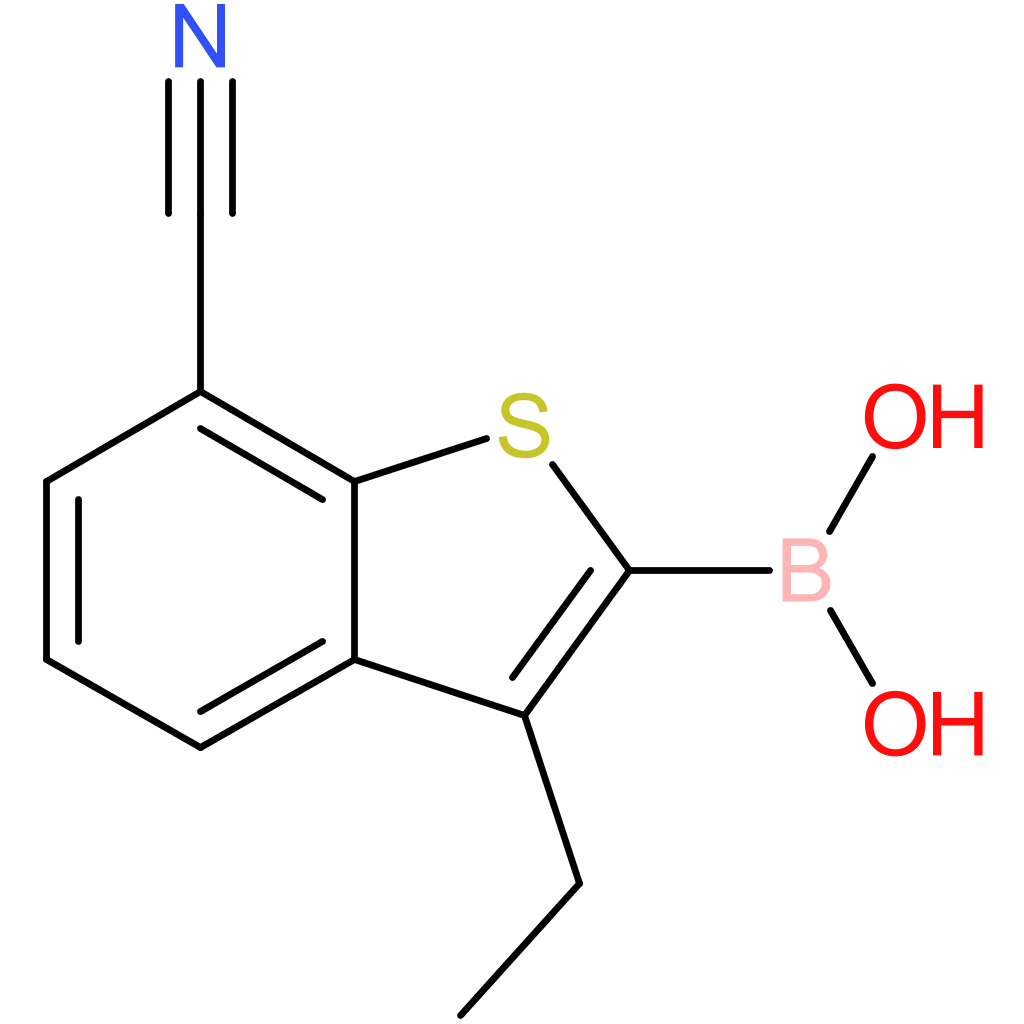 7-cyano-3-ethylbenzothiophene-2-boronic acid