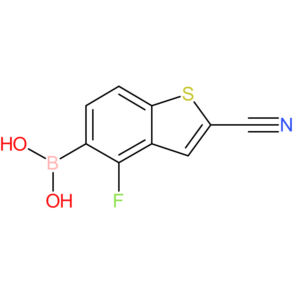 2-cyano-4-fluorobenzothiophene-5-boronic acid