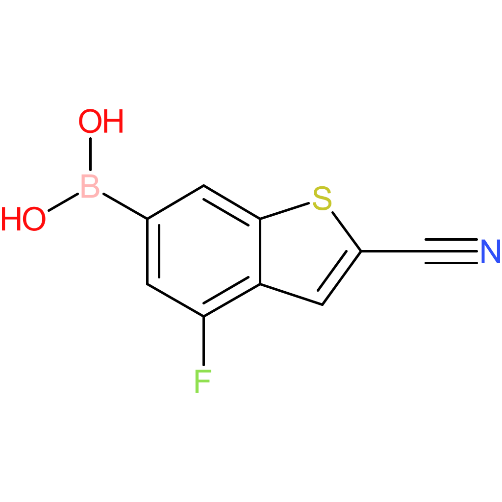 2-cyano-4-fluorobenzothiophene-6-boronic acid