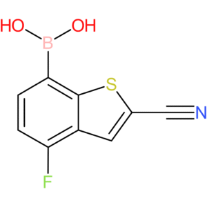 2-cyano-4-fluorobenzothiophene-7-boronic acid