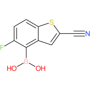 2-cyano-5-fluorobenzothiophene-4-boronic acid