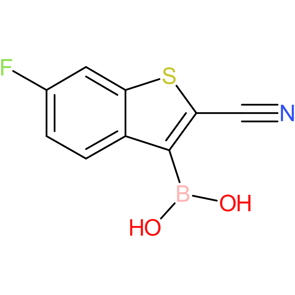 2-cyano-6-fluorobenzothiophene-3-boronic acid