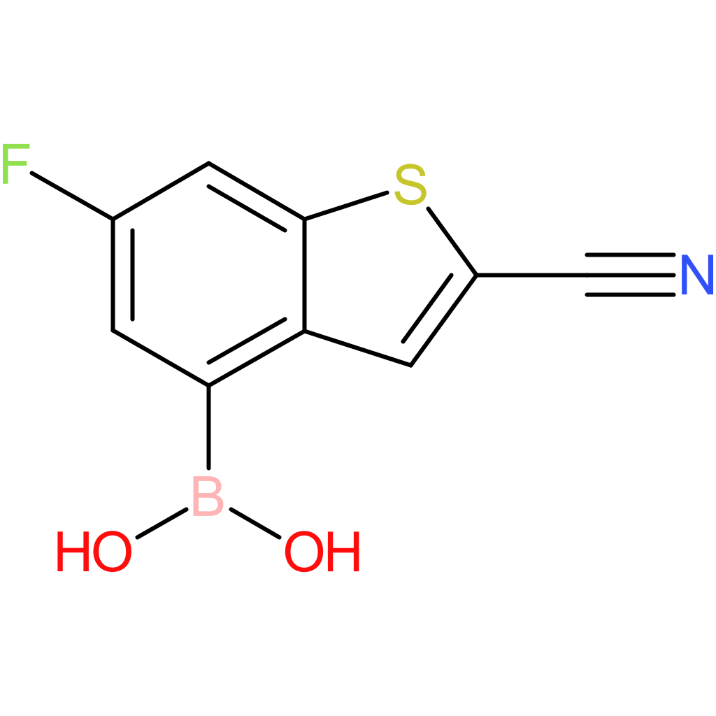 2-cyano-6-fluorobenzothiophene-4-boronic acid
