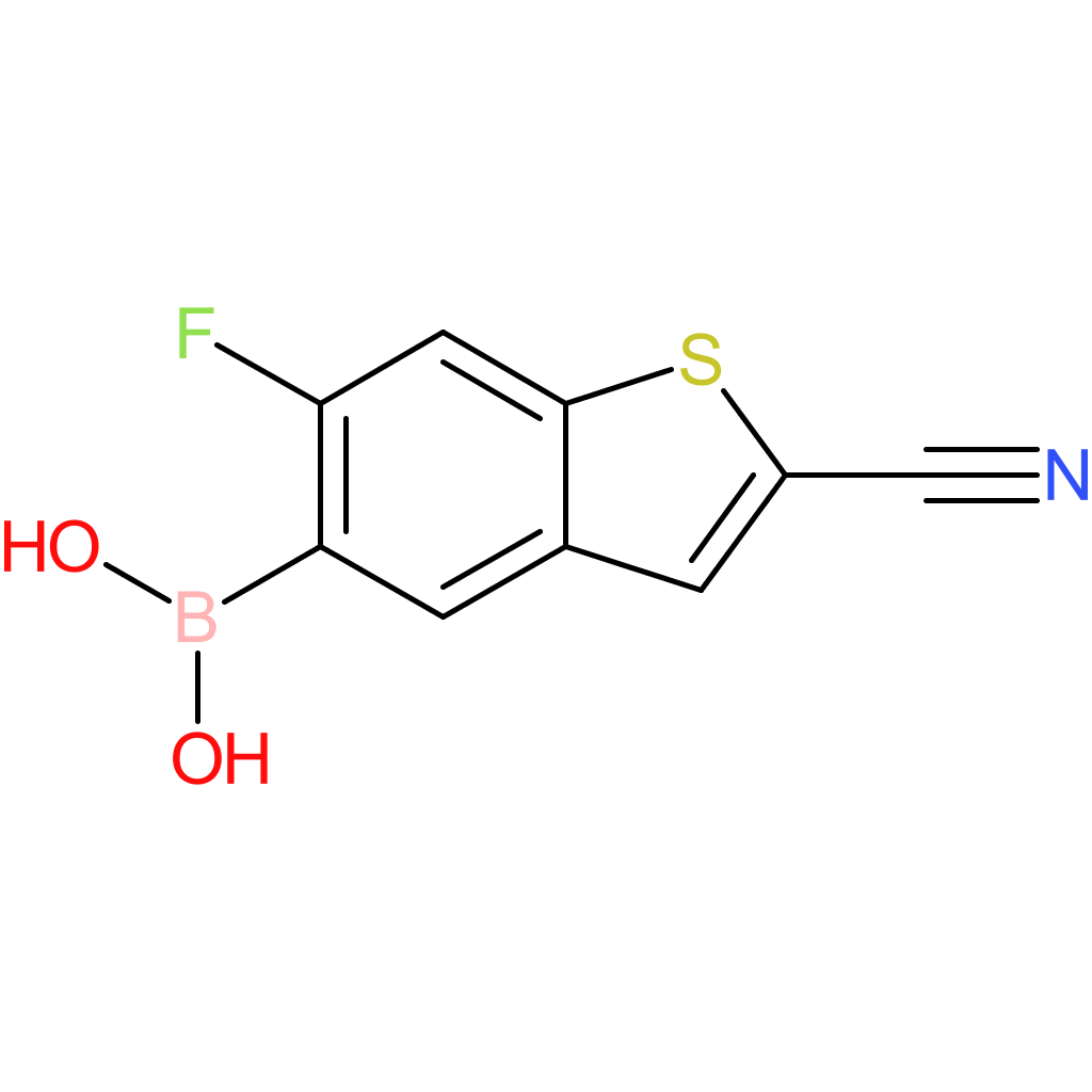 2-cyano-6-fluorobenzothiophene-5-boronic acid