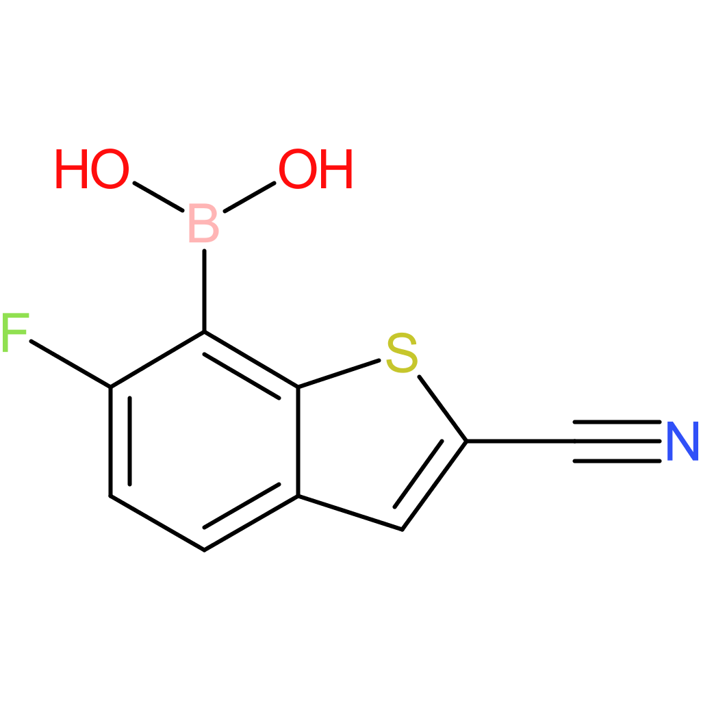 2-cyano-6-fluorobenzothiophene-7-boronic acid