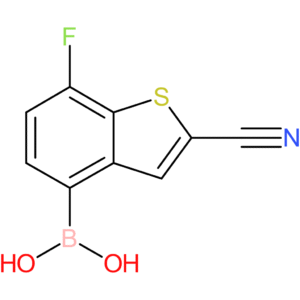 2-cyano-7-fluorobenzothiophene-4-boronic acid