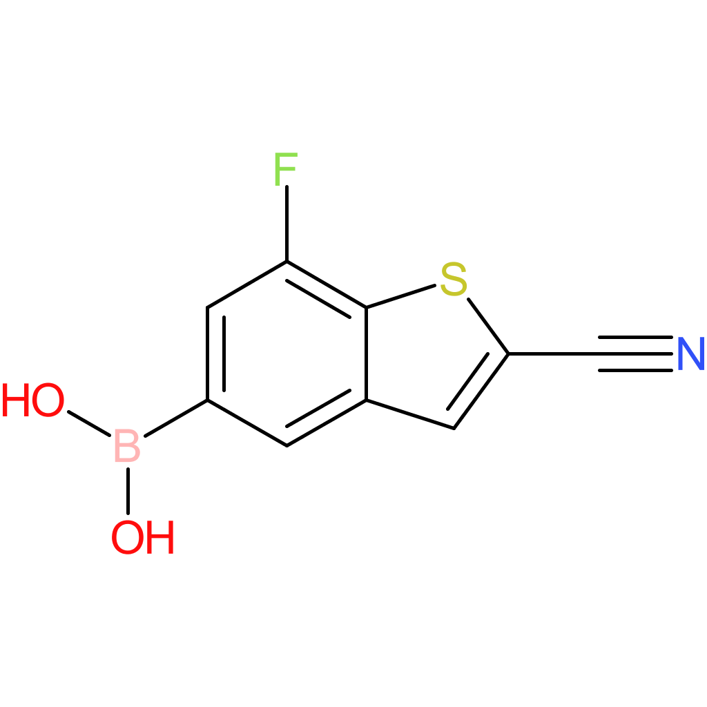 2-cyano-7-fluorobenzothiophene-5-boronic acid