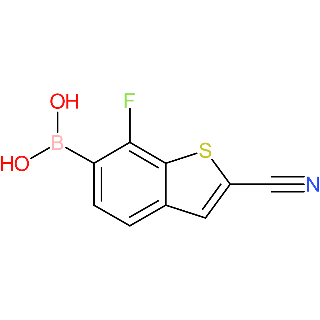 2-cyano-7-fluorobenzothiophene-6-boronic acid