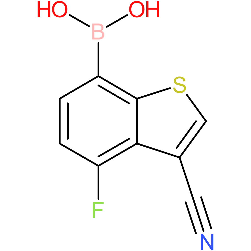 3-cyano-4-fluorobenzothiophene-7-boronic acid