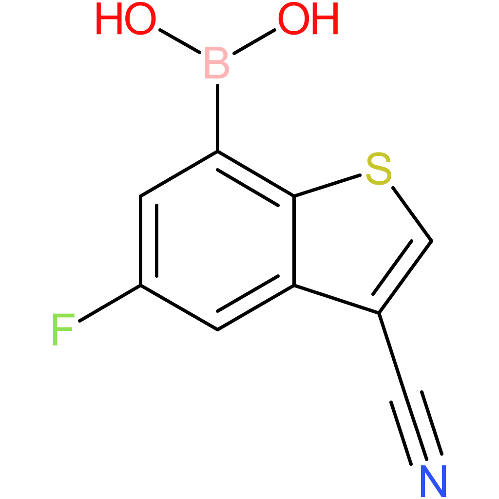 3-cyano-5-fluorobenzothiophene-7-boronic acid