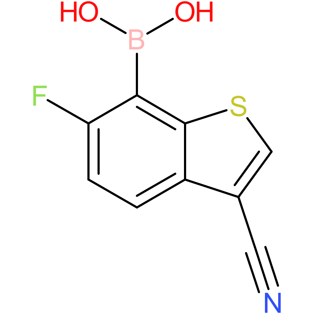 3-cyano-6-fluorobenzothiophene-7-boronic acid